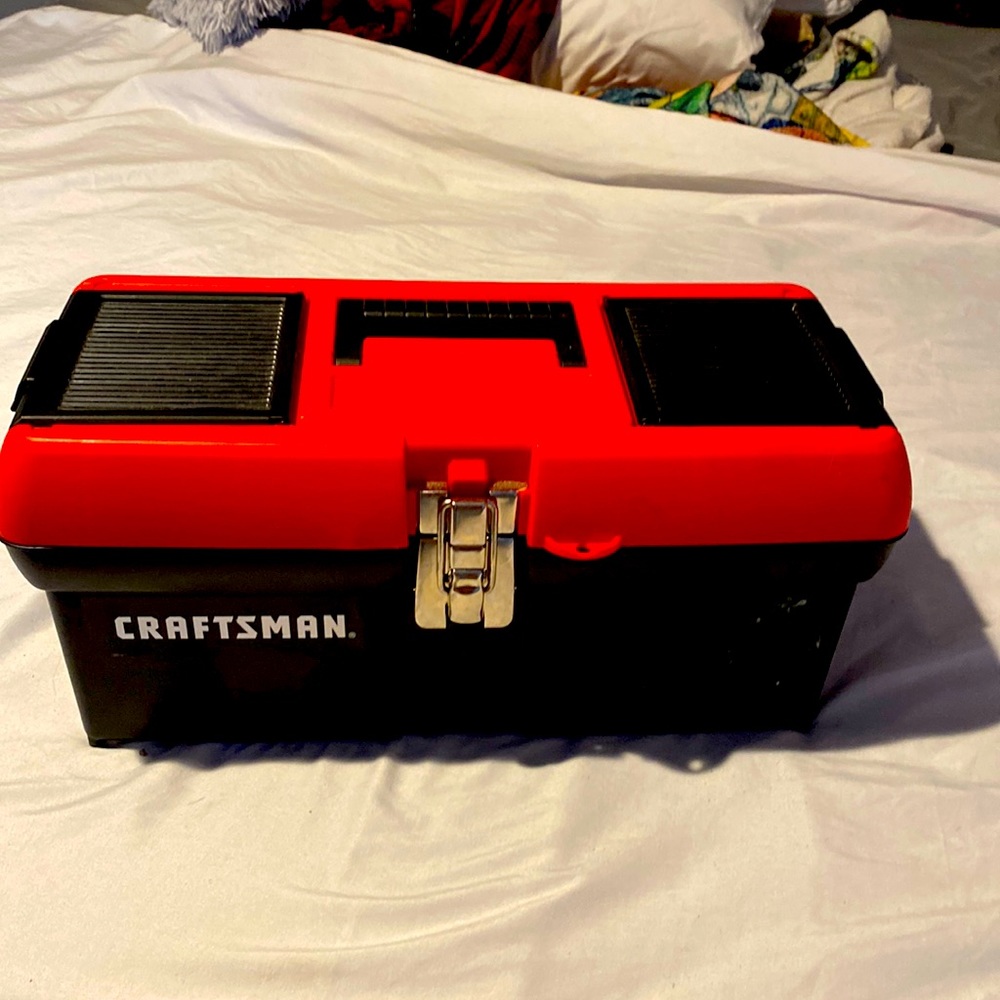 Tool box. Color red And black.
